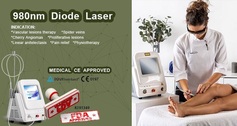 980nm diode laser vascular removal device Устройство для удаления сосудов диодным лазером 980 нм