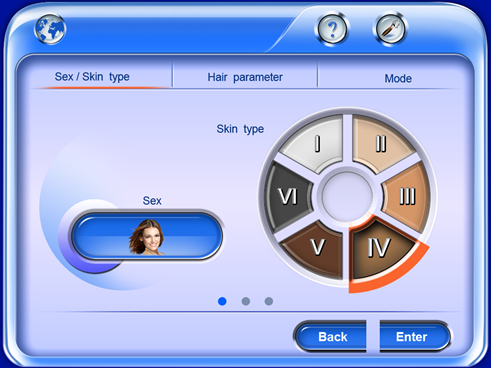 HS-818 diode laser operator interface Интерфейс оператора диодного лазера HS-818