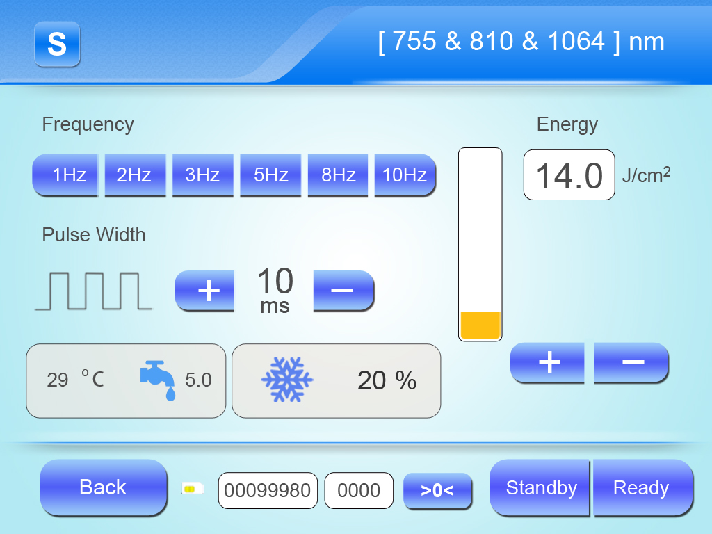 Экран для оборудования с диодным лазером 808 нм