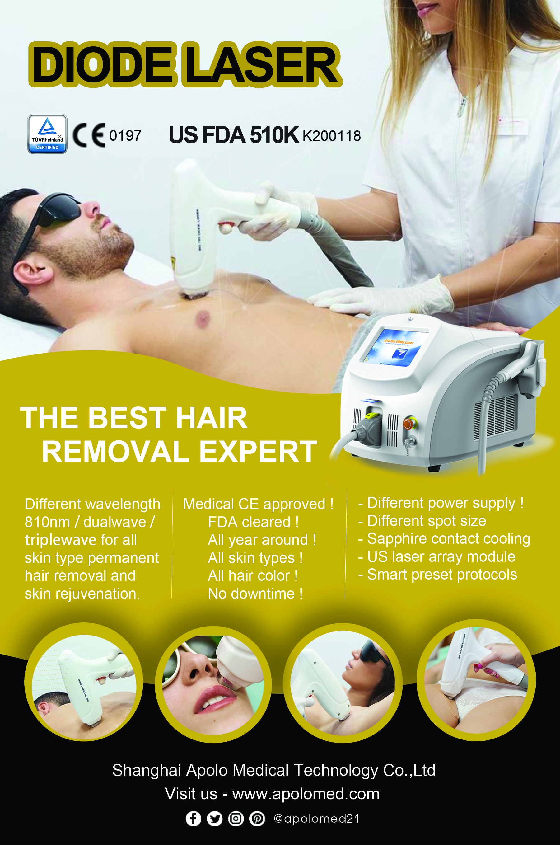 Диодный лазер HS-816